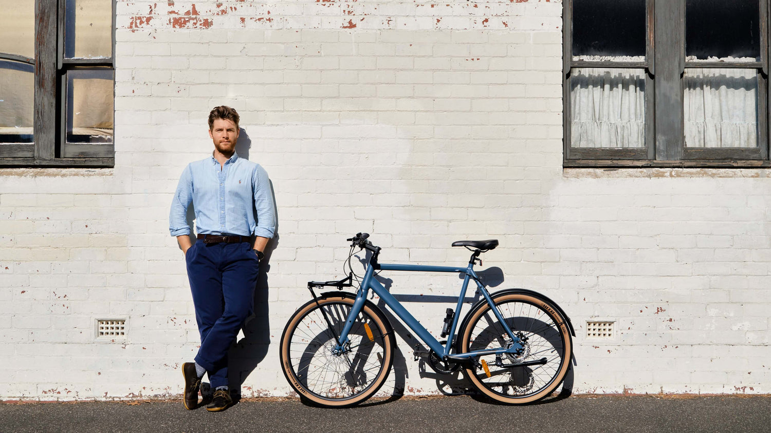 Amsterdam eight speed concrete blue Lekker bike Amsterdam eight speed concrete blue Lekker bike