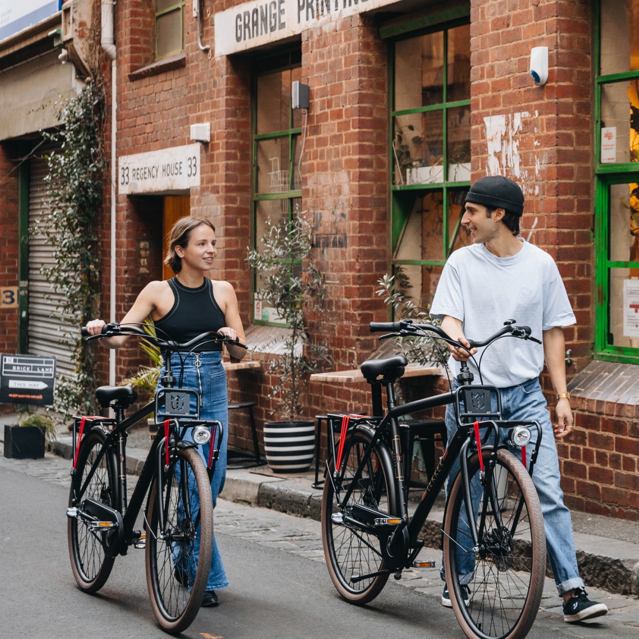 Friends in Melbourne with Jordaan Step Over bikes
